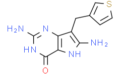 2,6-Diamino-3,5-dihydro-7-(3-thienylmethyl)-4H-pyrrolo(3,2-d)pyrimidin-4-one