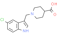 1-[(5-氯-1H-吲哚-3-基)甲基]哌啶-4-羧酸