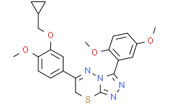 6-[3-(cyclopropylmethoxy)-4-methoxyphenyl]-3-(2,5-dimethoxyphenyl)-7H-[1,2,4]triazolo[3,4-b][1,3,4]thiadiazine