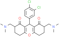 9-(3,4-dichlorophenyl)-2,7-bis((dimethylamino)methyl)-3,4,5,6,7,9-hexahydro-1H-xanthene-1,8(2H)-dione