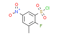 2-Fluoro-3-methyl-5-nitrobenzene-1-sulfonyl Chloride