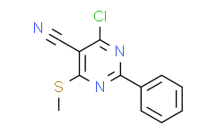 4-氯-6-(甲硫基)-2-苯基嘧啶-5-甲腈