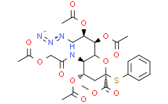 5-乙酸乙酰氨基-4,7,8-三-O-乙?；?9-疊氮-3,5,9-三脫氧-2-S-苯基-2-硫-D-丙三氧基-β-D-半乳-2-吡喃壬酮糖甲酯