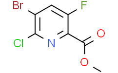 5-溴-6-氯-3-氟吡啶-2-羧酸甲酯