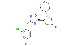 (3R,5S)-5-(3-(2-氯-4-氟苄基)-1,2,4-恶二唑-5-基)-1-(四氢-2H-吡喃-4-基)吡咯烷-3-醇
