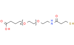 O-(3-羧丙基)-O'-[2-(3-巯基丙酰基氨基)乙基]-聚乙二醇(分子量3000)