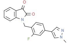 1-(2-氟-4-(1-甲基-1H-吡唑-4-基)苄基)吲哚啉-2,3-二酮