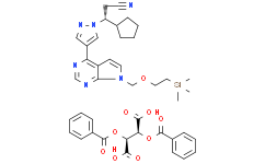 (2S,3S)-2,3-bis(benzoyloxy)butanedioic acid  (3R)-3-cyclopentyl-3-[4-(7-{[2-(trimethylsilyl)ethoxy]methyl}-7H-pyrrolo[2,3-d]pyrimidin-4-yl)-1H-pyrazol-1-yl]propanenitrile