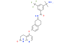 Benzamide,3-(1-amino-1-methylethyl)-N-[(2R)-1,2,3,4-tetrahydro-7-[(5,6,7,8-tetrahydro-7-oxo-1,8-naphthyridin-4-yl)oxy]-2-naphthalenyl]-5-(trifluoromethyl)-