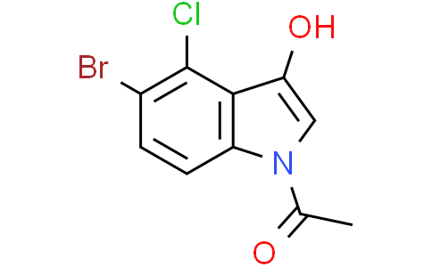 5-溴-4-氯-3-吲哚-1-醋酸盐
