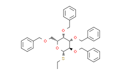 (2R,3S,4S,5R,6S)-3,4,5-Tris(benzyloxy)-2-((benzyloxy)methyl)-6-(ethylthio)tetrahydro-2H-pyran