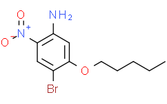 4-溴-2-硝基-5-(戊氧基)苯胺
