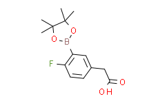 2-(4-氟-3-(4,4,5,5-四甲基-1,3,2-二氧硼戊烷-2-基)苯基)乙酸