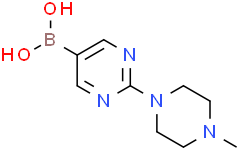 2-(4-甲基哌嗪子基)嘧啶-5-硼酸