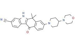 6,6-Dimethyl-8-(4-morpholinopiperidin-1-yl)-11-oxo-6,11-dihydro-5H-benzo[b]carbazole-3-carbonitrile