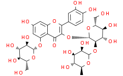 槲皮素-3-O-[α-L-鼠李糖-(1→2)-β-D-葡萄糖基]-5-O-β-D-葡萄糖苷