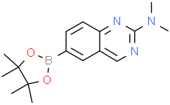 N,N-二甲基-6-(4,4,5,5-四甲基-1,3,2-二氧硼杂环戊烷-2-基)喹唑啉-2-胺