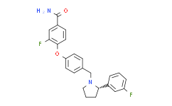 (S)-3-氟-4-(4-((2-(3-氟苯基)吡咯烷-1-基)甲基)苯氧基)苯甲酰胺