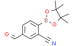 5-甲酰基-2-(4,4,5,5-四甲基-1,3,2-二氧硼杂环戊烷-2-基)苯甲腈