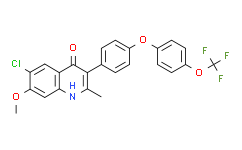 6-氯-7-甲氧基-2-甲基-3-(4-(4-(三氟甲氧基)苯氧基)苯基)喹啉-4(1H)-酮