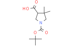 1-[(叔丁氧基)羰基] -4,4-二甲基吡咯烷-3-羧酸
