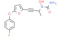 N-Hydroxy-N-(4-(5-(4-fluorophenoxy)-2-furyl)-3-butyn-2-yl)urea
