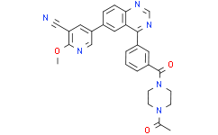5-(4-(3-(4-乙酰基哌嗪-1-羰基)苯基)喹唑啉-6-基)-2-甲氧基烟腈