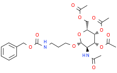 2-乙酰氨基-3,4,6-三-O-乙酰基-1-O-(N-Cbz-6-氨基丙醇)-2-脱氧-β-D-吡喃半乳糖