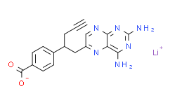 4-(1-(2,4-二氨基芴-6-基)戊-4-炔-2-基)苯甲酸锂