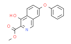 4-羟基-7-苯氧基异喹啉-3-甲酸甲酯,methyl 4-hydroxy-7-phenoxyisoquinoline-3-carboxylate