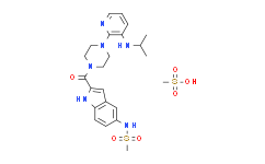 N-(2-(4-(3-(异丙基氨基)吡啶-2-基)哌嗪-1-羰基)-1H-吲哚-5-基)甲磺酰胺甲磺酸盐