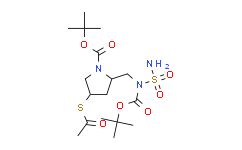 (2S,4S)-4-(乙酰硫基)-2-(((叔丁氧基羰基)(氨磺酰基)氨基)甲基)吡咯烷-1-甲