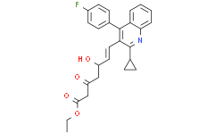 (E)-7-[2-环丙基-4-(4-氟苯基)-3-喹啉基]-5-羟基-3-氧代-6-庚烯酸乙酯