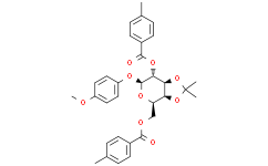 4-甲氧苯基-3,4-O-异亚丙基-2,6-双-O-(4-甲基苯甲酰)-β-D-吡喃半乳糖苷