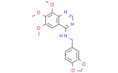 4-((3,4-(Methylenedioxy)benzyl)amino)-6,7,8-trimethoxyquinazoline