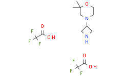 4-(氮杂环丁烷-3-基)-2,2-二甲基吗啉; 双(三氟乙酸)