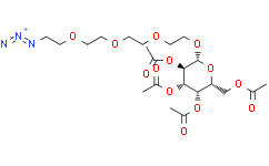 叠氮基-PEG4-四-Ac-β-D-葡萄糖