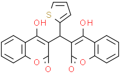 4-hydroxy-3-[(4-hydroxy-2-oxo-2H-chromen-3-yl)(thiophen-2-yl)methyl]-2H-chromen-2-one