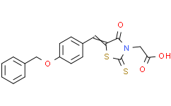 2-(5-(4-(Benzyloxy)benzylidene)-4-oxo-2-thioxothiazolidin-3-yl)acetic acid