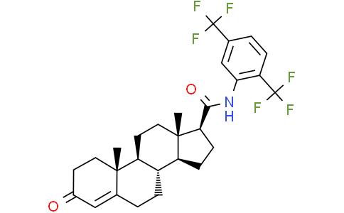 (17β)-N-[2,5-二(三氟甲基)苯基]-3-氧代-雄甾-4-烯-17-甲酰胺