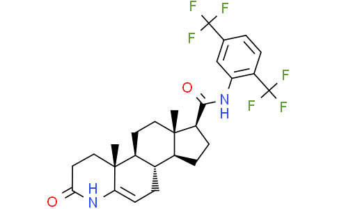 (17β)-N-[2,5-二(三氟甲基)苯基]-3-氧代-4-氮雜雄甾-5-烯-17-甲酰胺