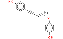 4-[5-(4-羟基苯氧基)-3-戊烯-1-炔基]苯酚