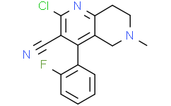 2-氯-4-(2-氟苯基)-6-甲基-5,6,7,8-四氢-1,6-萘啶-3-甲腈