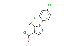 2-(4-Chlorophenyl)-3-(trifluoromethyl)pyrazole-4-carbonyl Chloride