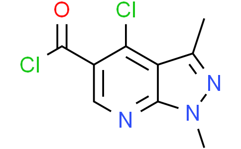 4-氯-1,3-二甲基-1H-吡唑并[3,4-b]吡啶-5-甲酰氯