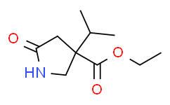 ethyl 5-oxo-3-(propan-2-yl)pyrrolidine-3-carboxylate