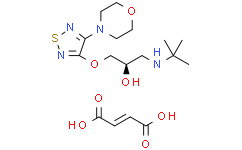 (2R)-1-(tert-butylamino)-3-[(4-morpholino-1,2,5-thiadiazol-3-yl)oxy]propan-2-ol fumaric acid