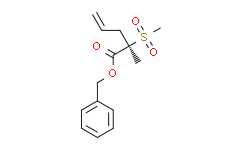 4-Pentenoic acid, 2-methyl-2-(methylsulfonyl)-, phenylmethyl ester, (2R)-