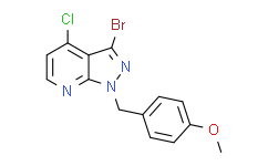 3-溴-4-氯-1-(4-甲氧基苄基)-1H-吡唑并[3,4-b]吡啶