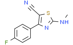 4-(4-氟苯基)-2-(甲氨基)噻唑-5-甲腈